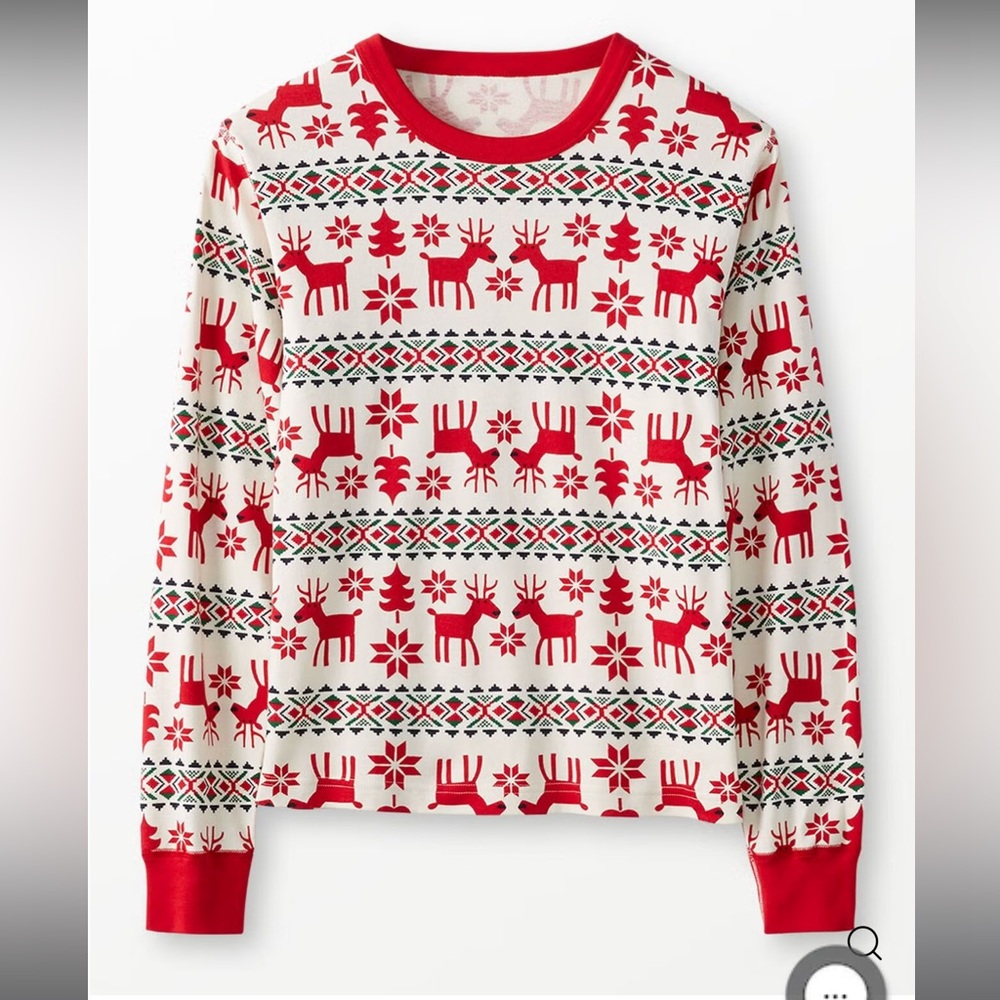 Hanna Andersson Dear Deer pajama set adult large